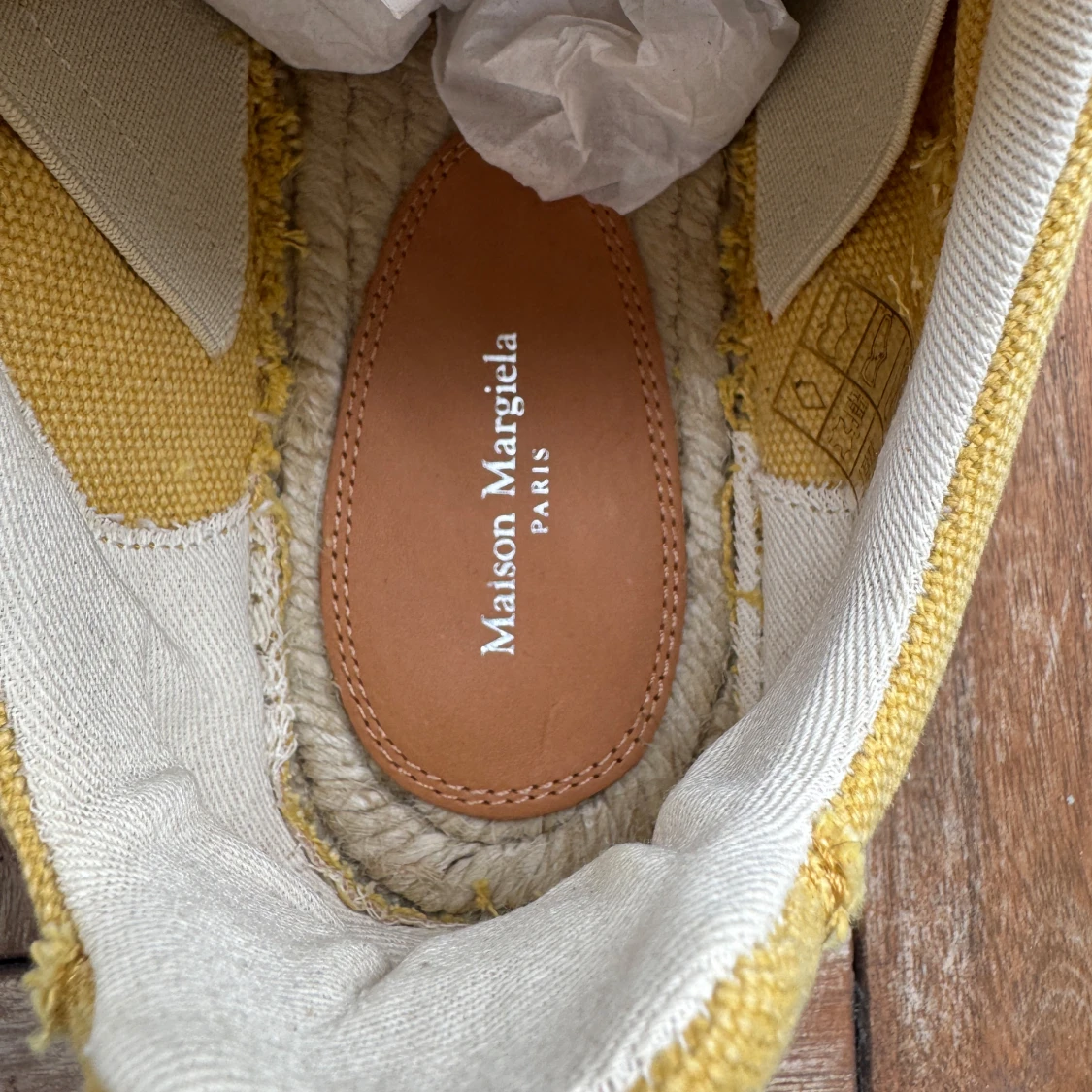 Maison Margiela Espadrilles Gula sneakers i canvas - 2