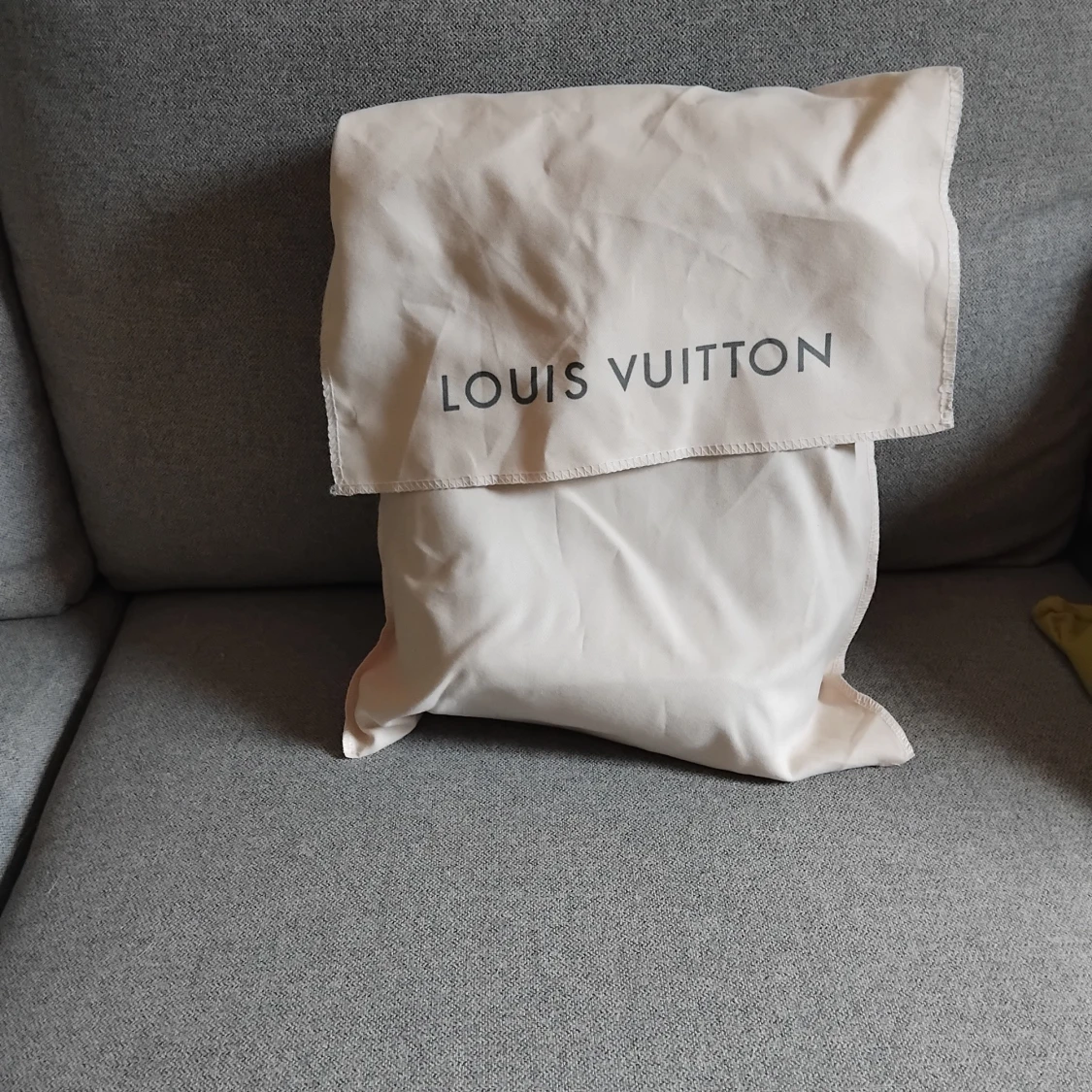 Louis Vuitton rutig ryggsäck svart. Går bra med byten