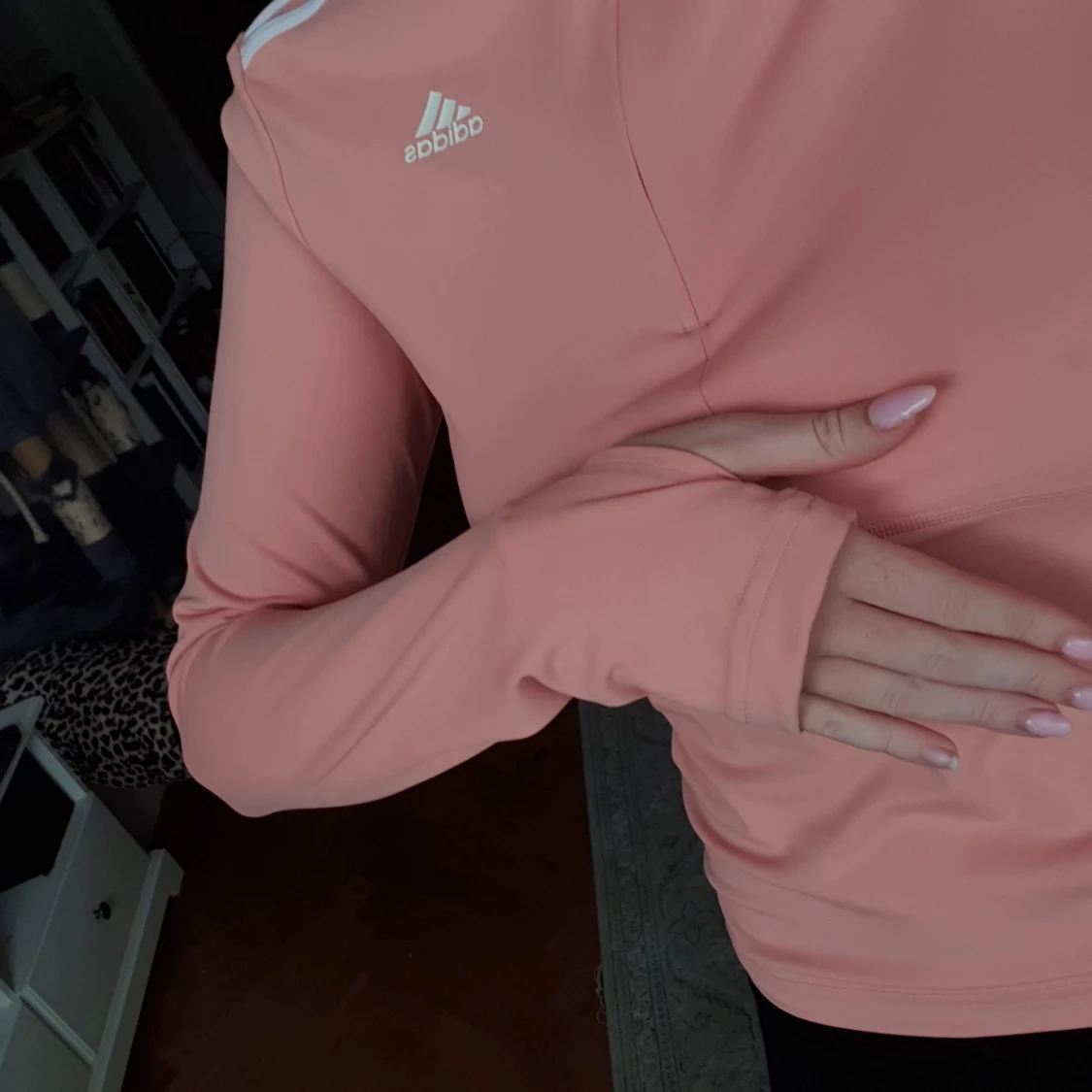 Adidas peach långärmad träningströja - 2