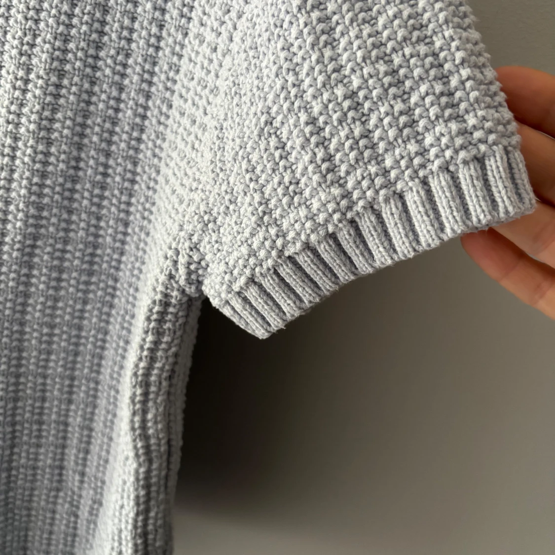 Ljusblå kortärmad tröja - 4