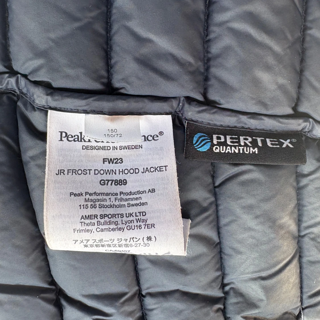 Mörkblå dunjacka Peak Performance 150 - 2