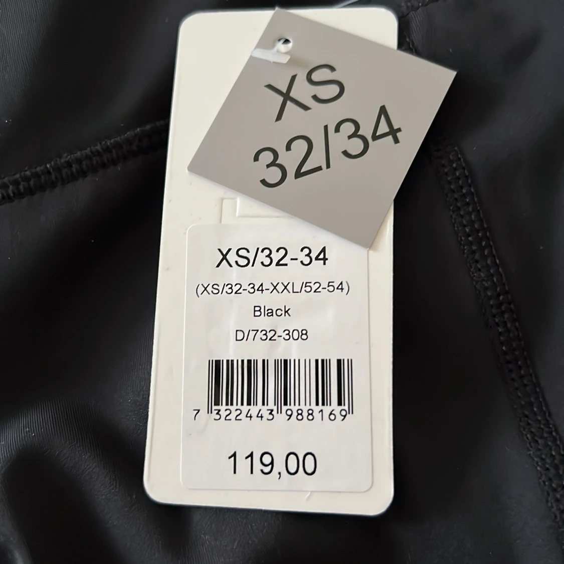 Svarta leggings med fickor - 2