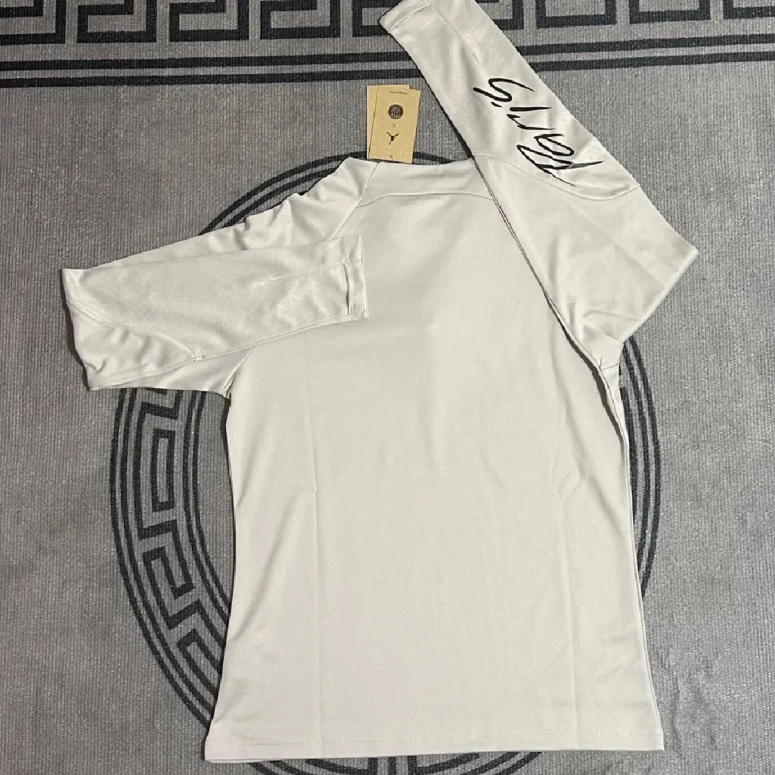 Vit långärmad fotbollströja från Jordan x PSG - 1