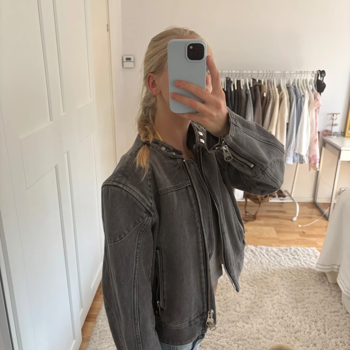 Grå jeans jacka - 1