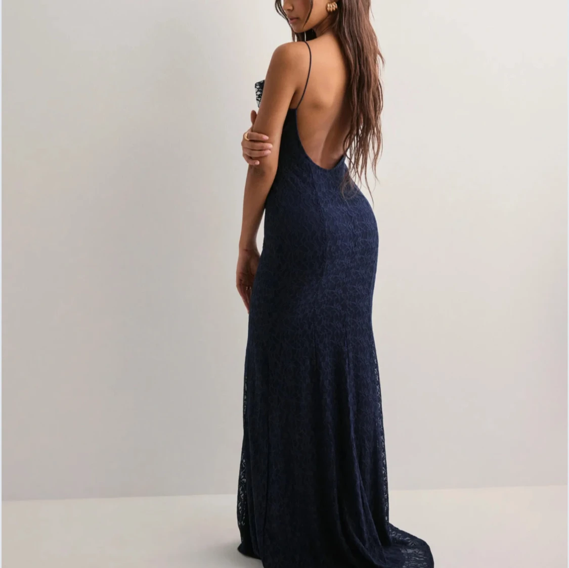 Marinblå balklänning - 1