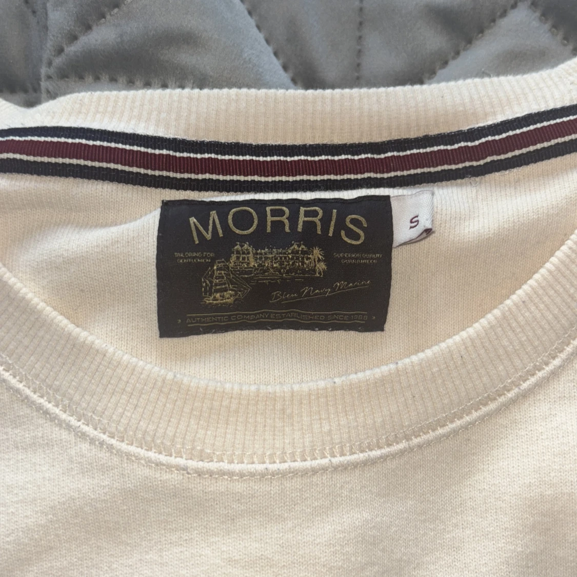 Vit sweatshirt från Morris - 1