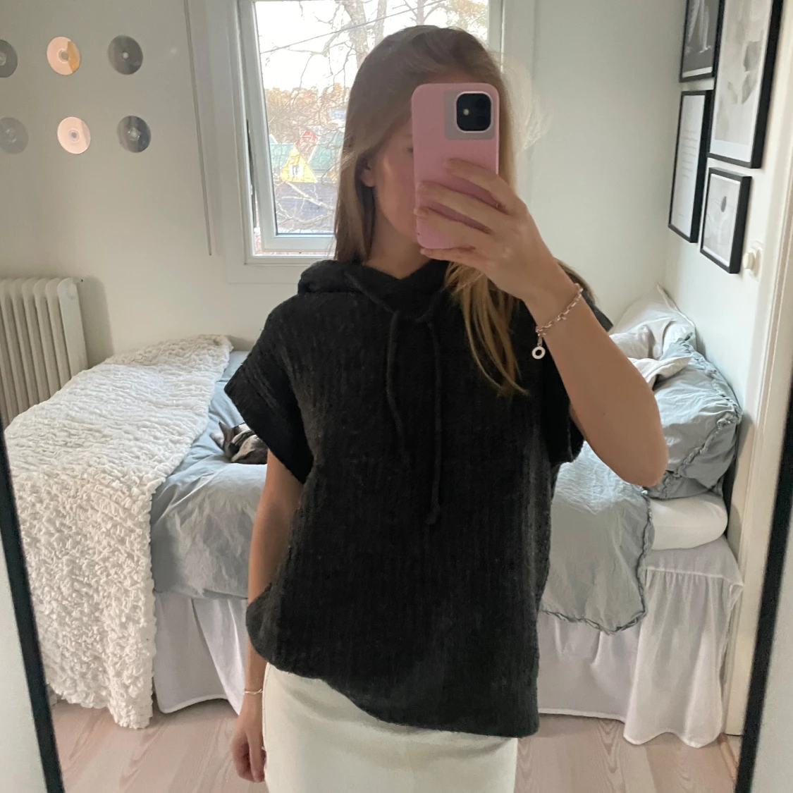 Svart kortärmad stickad - 2