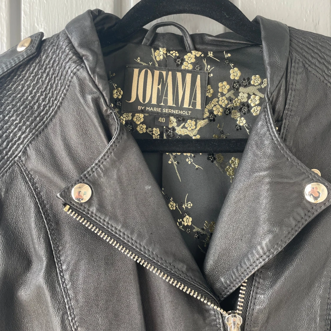 Svart skinnjacka från Jofama - 1