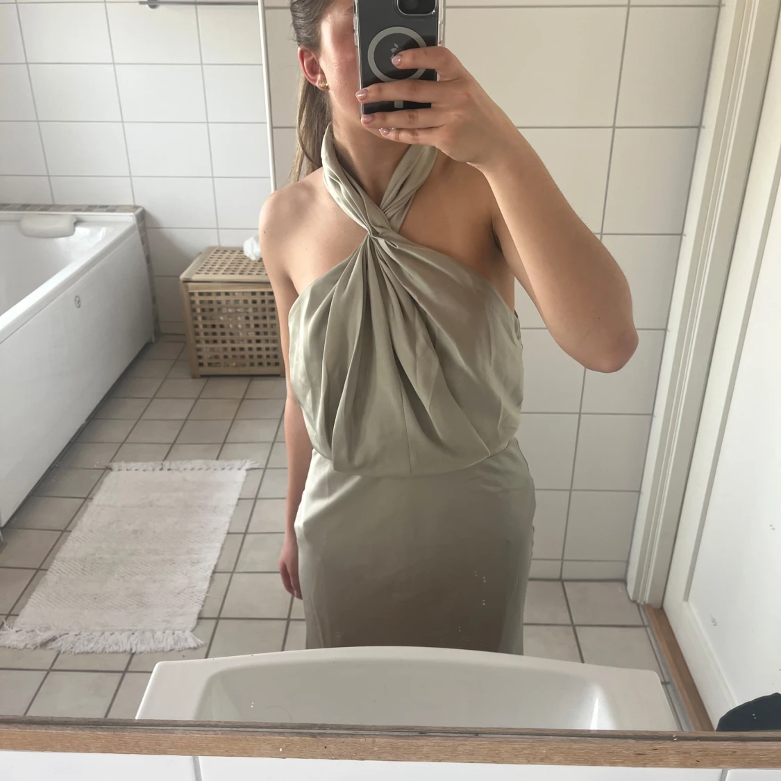 Grön långklänning - 2