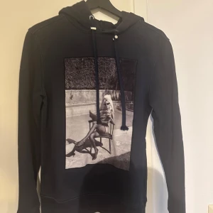 Limitato hoddie - Snygg Blå Limitato  hoodie med ett stort tryck på framsidan som föreställer en person vid en pool. Tröjan har långa ärmar och en justerbar huva med snören. Perfekt för en avslappnad stil. BOX INGÅR 