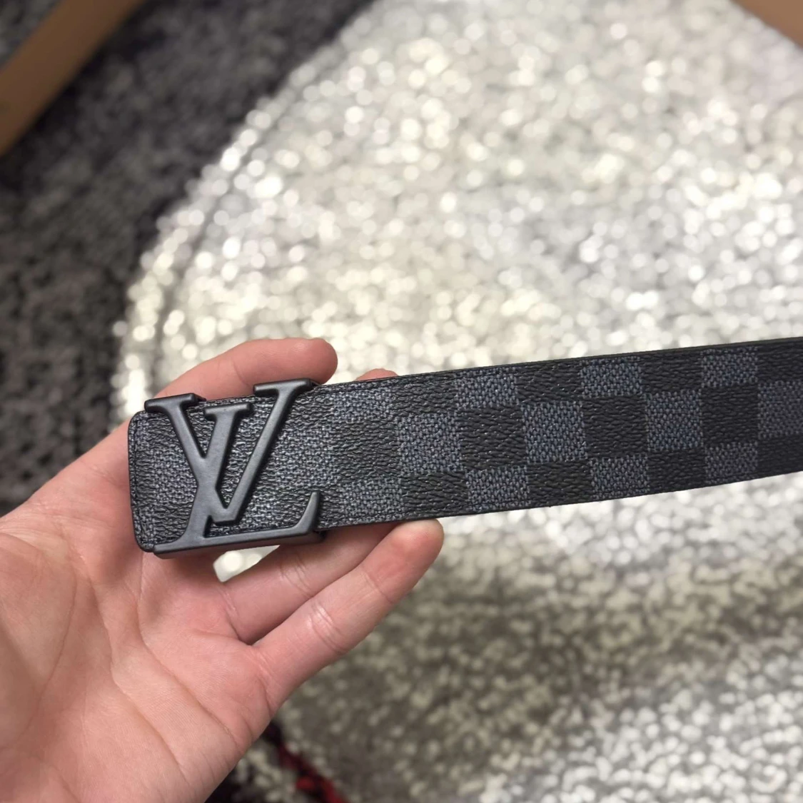 Svart L V bälte - 1