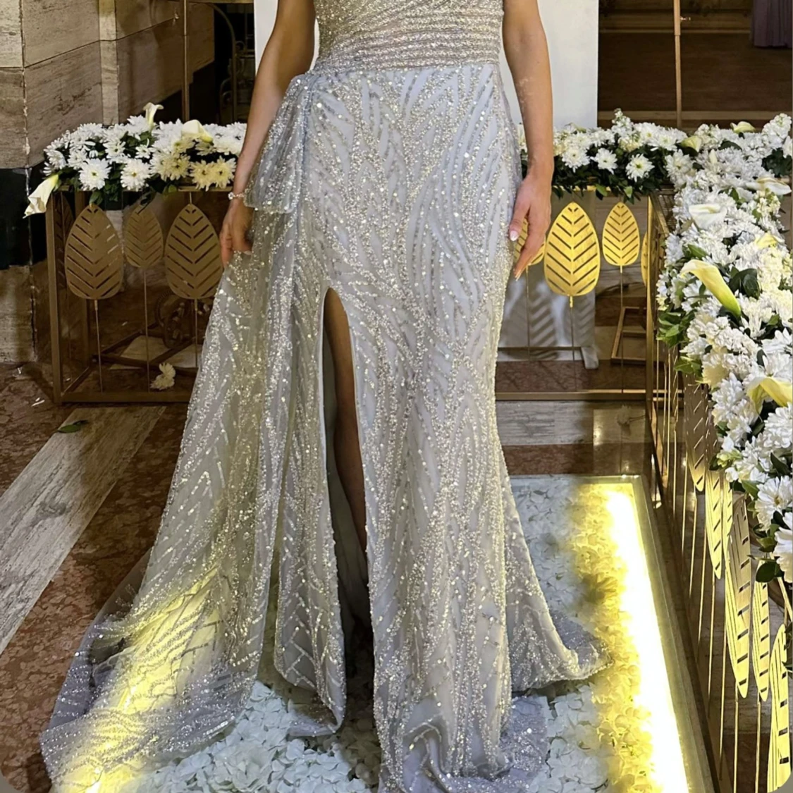 Isblå klänning från Edessamode  - 2