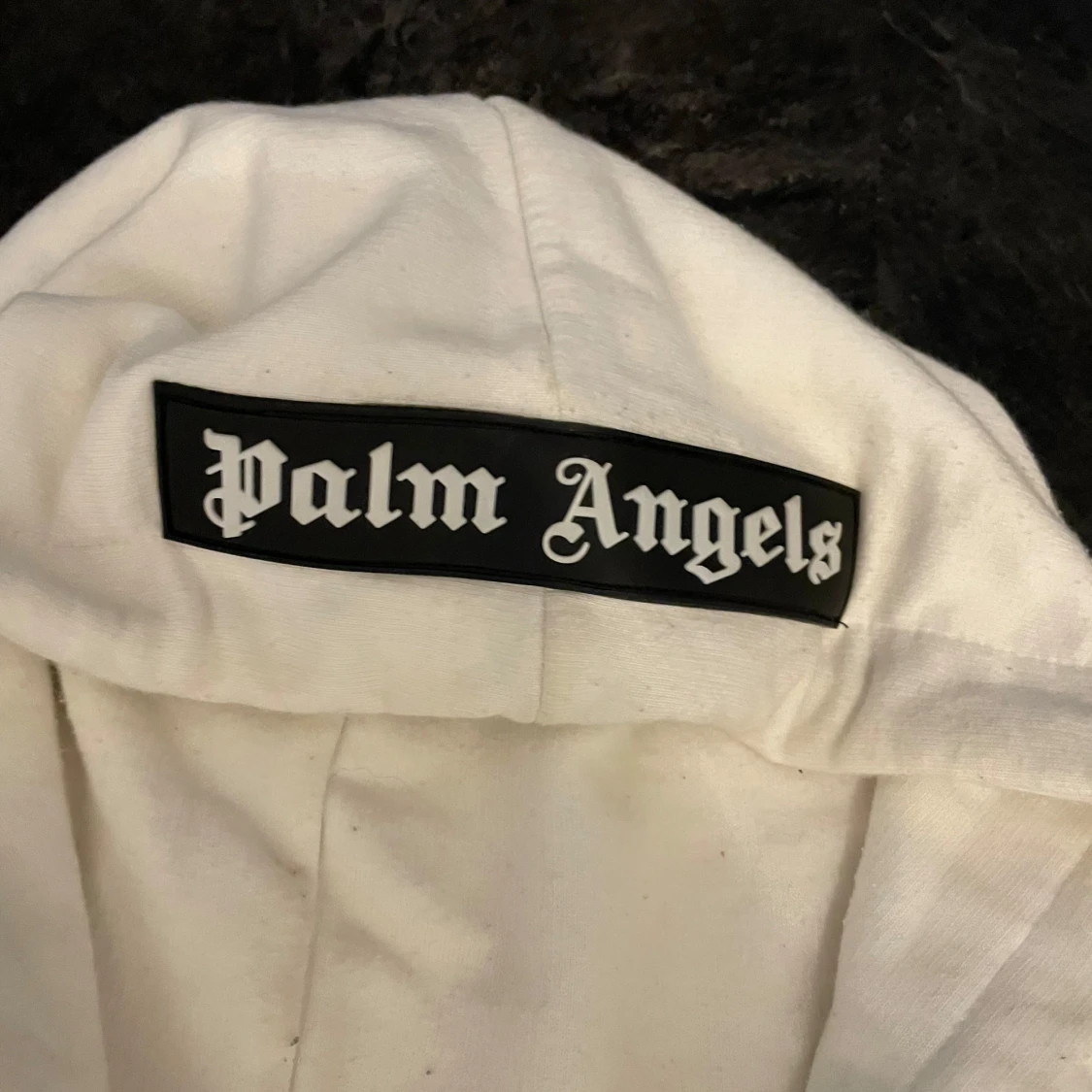Vit hoodie från Palm Angels x Moncler  - 2
