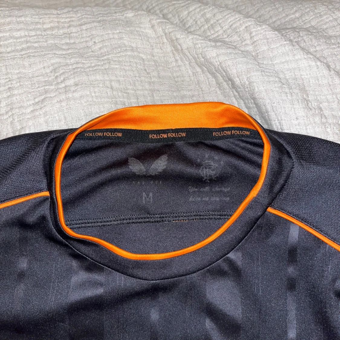 Rangers FC svart fotbollströja med orange detaljer - 1