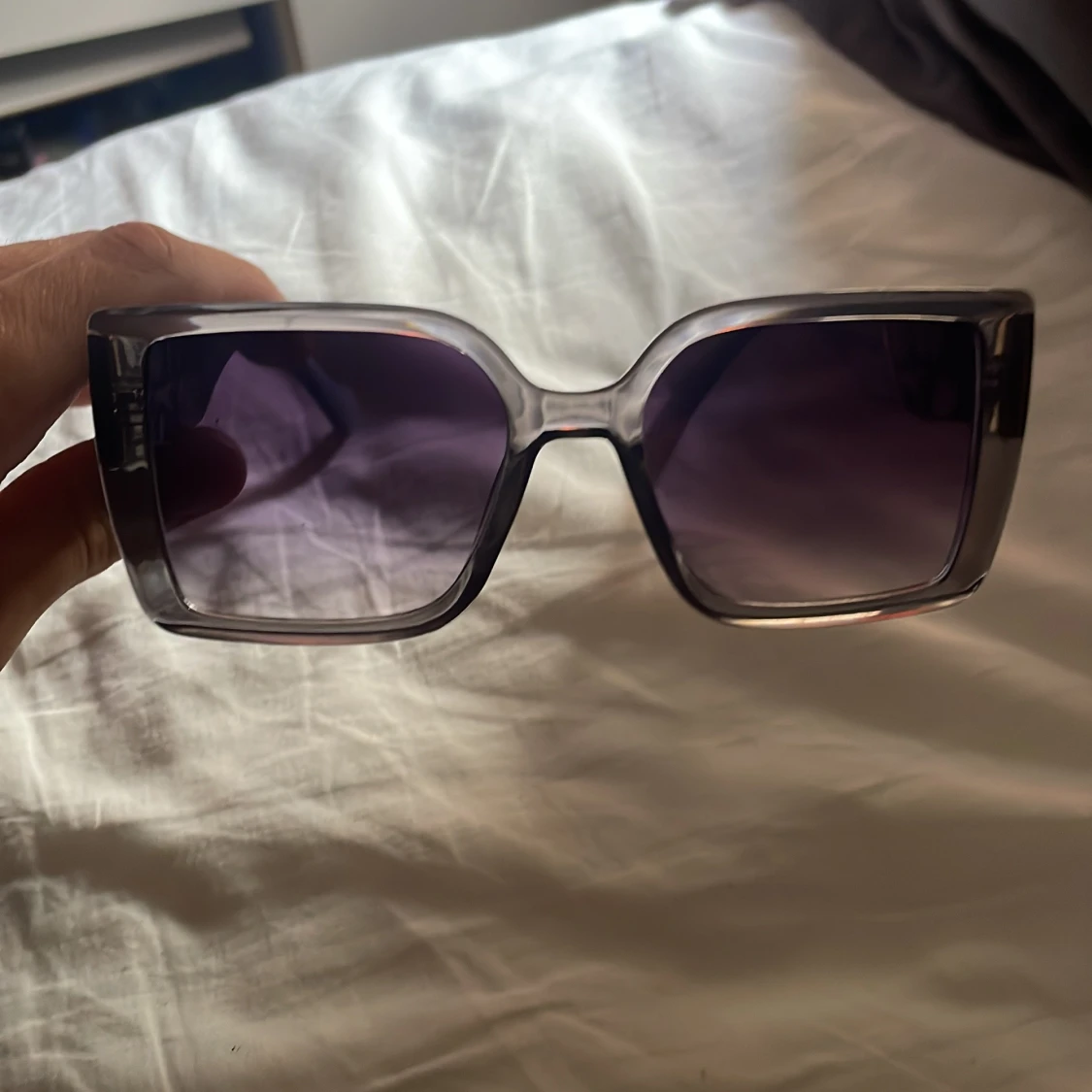 Dior fyrkantiga solglasögon grå - 1