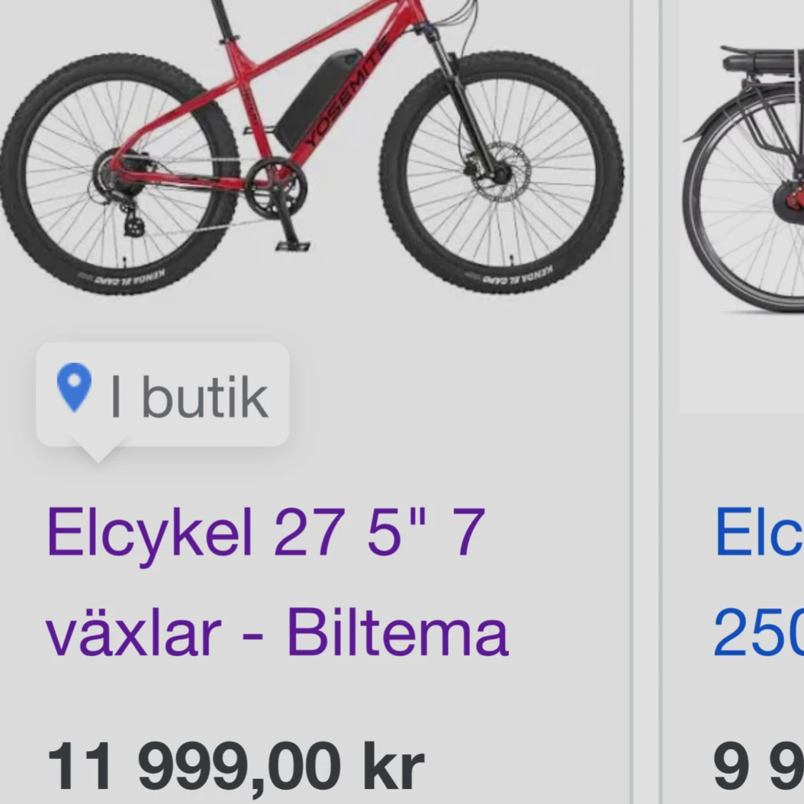 Elcykel 27 5" 7 växlar. - 3