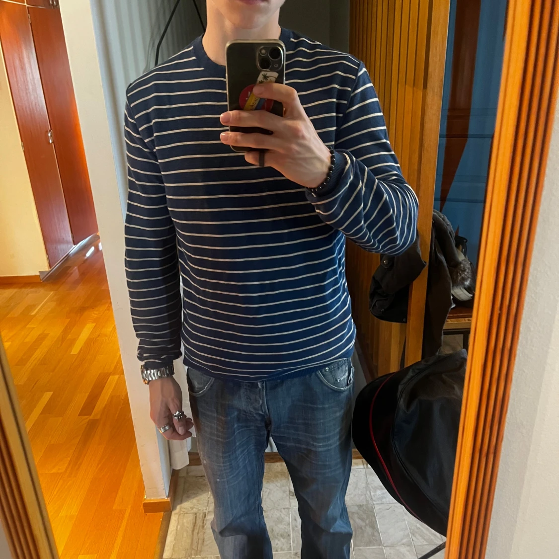 Randig blå tröja från Phil Petter - 2