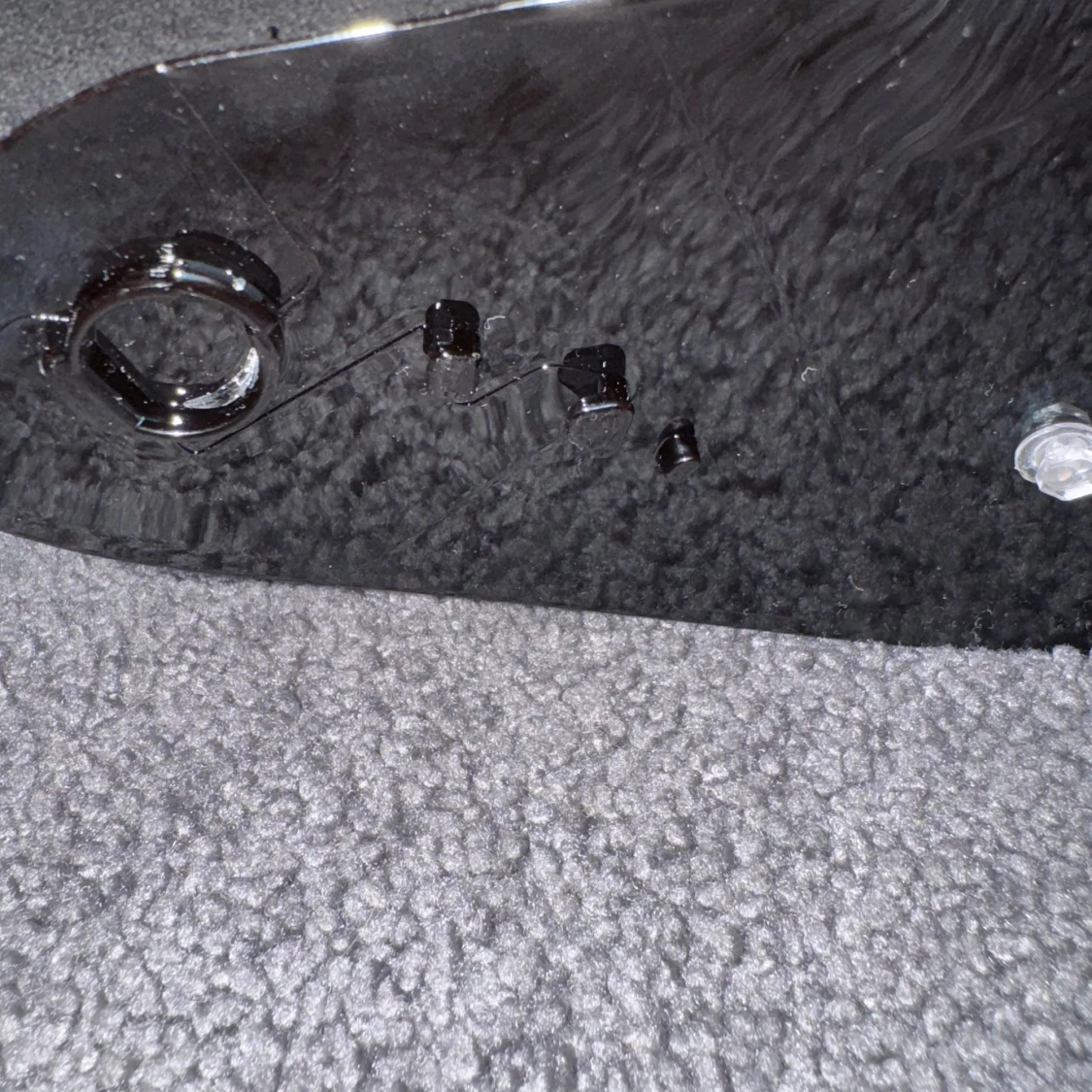 Mörkblå visirglas till hjälm - 3