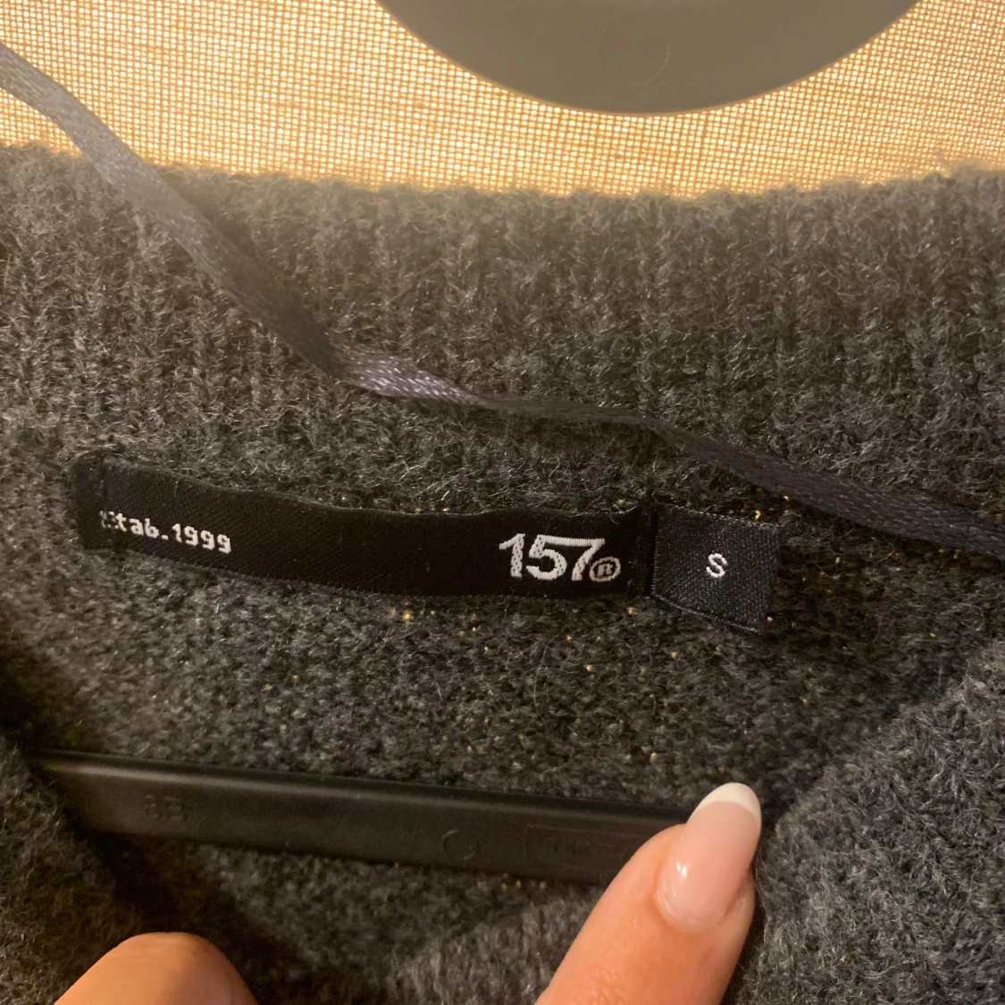 Mörkgrå stickad tröja från 157 - 1