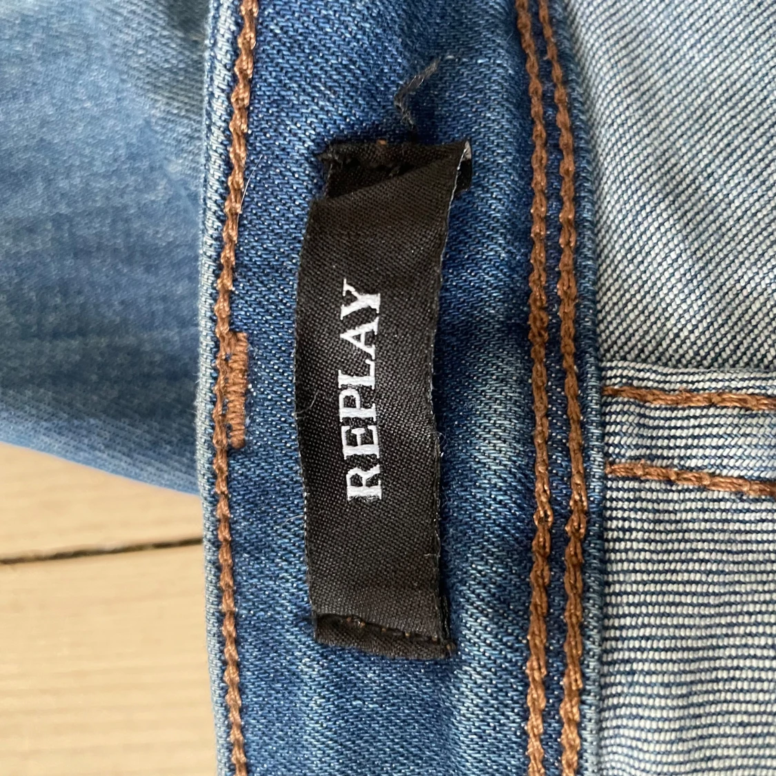 Blå Replay jeans slim fit - 2