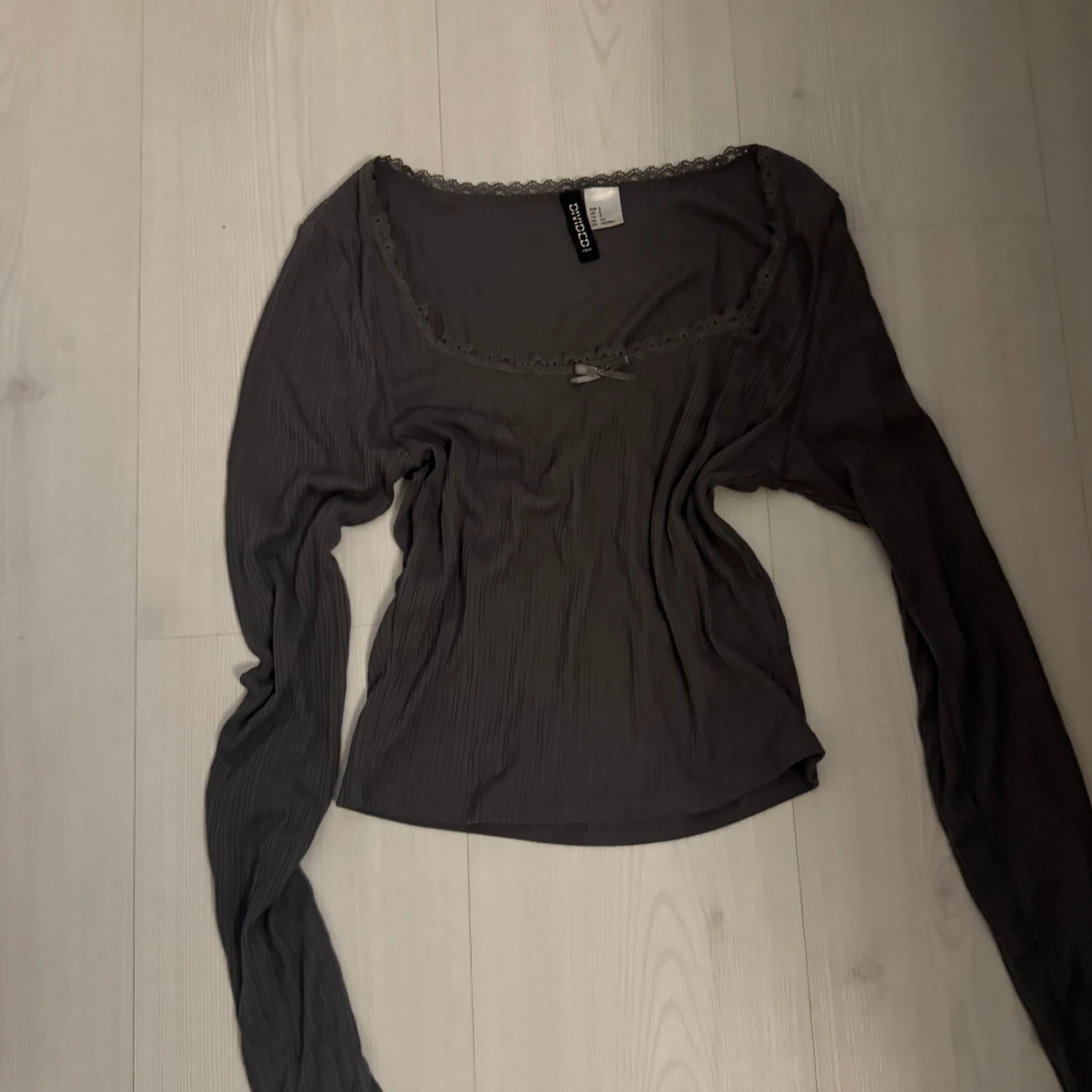 Grå långärmad topp från Hm