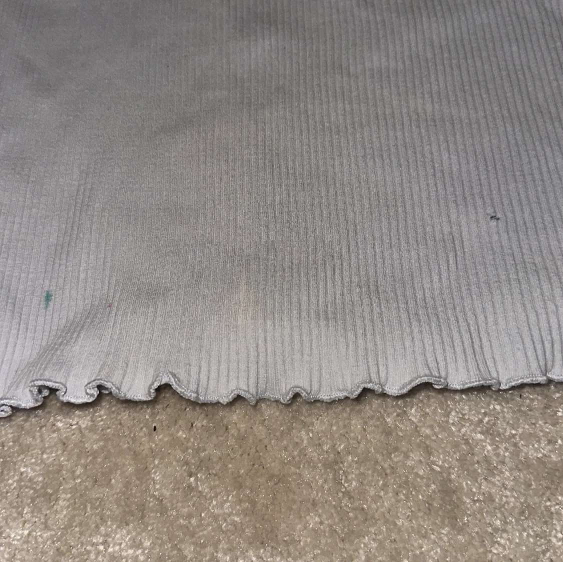 Ljusblå ribbad topp från Lindex - 2