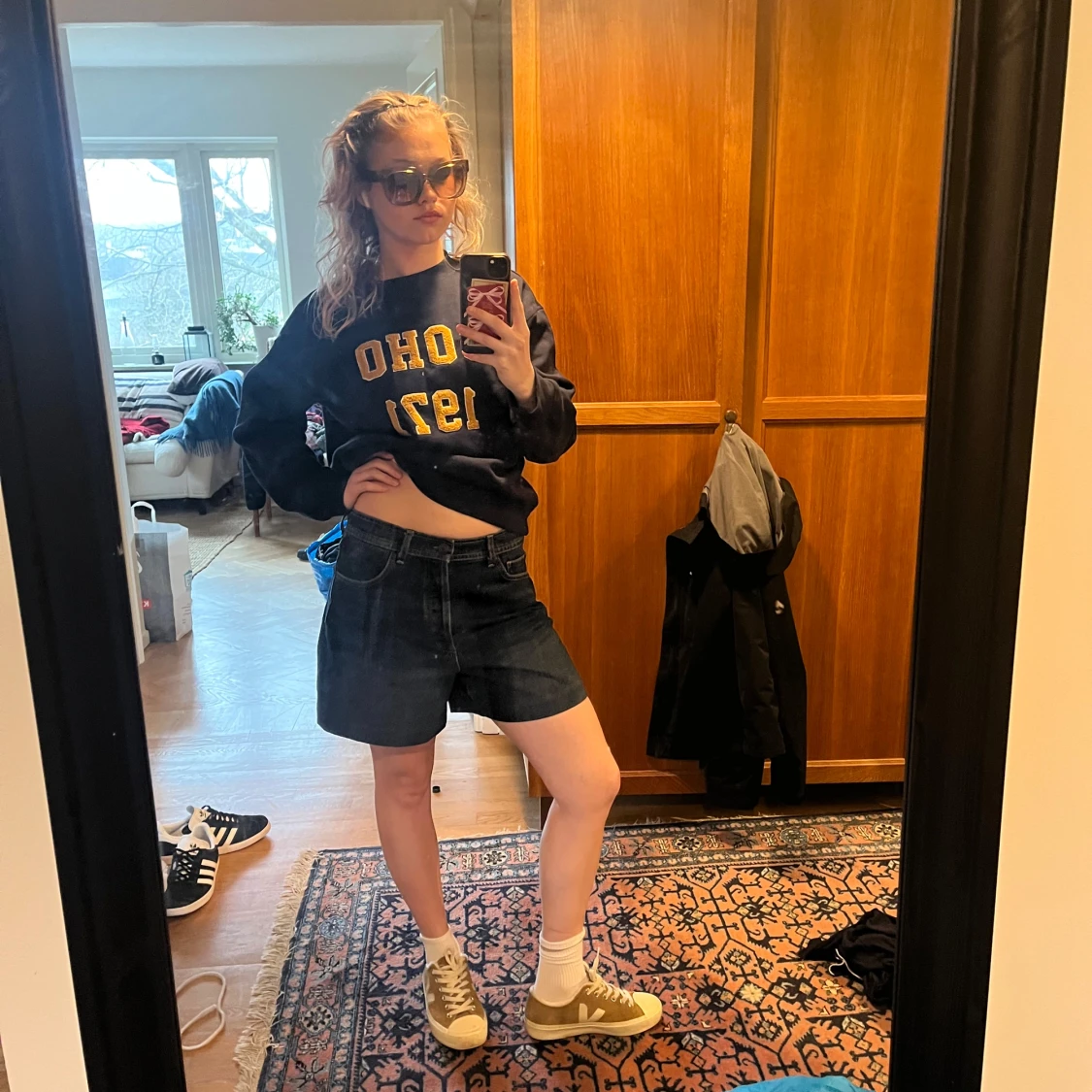 Mörkblå jeansshorts från Massimo Dutti