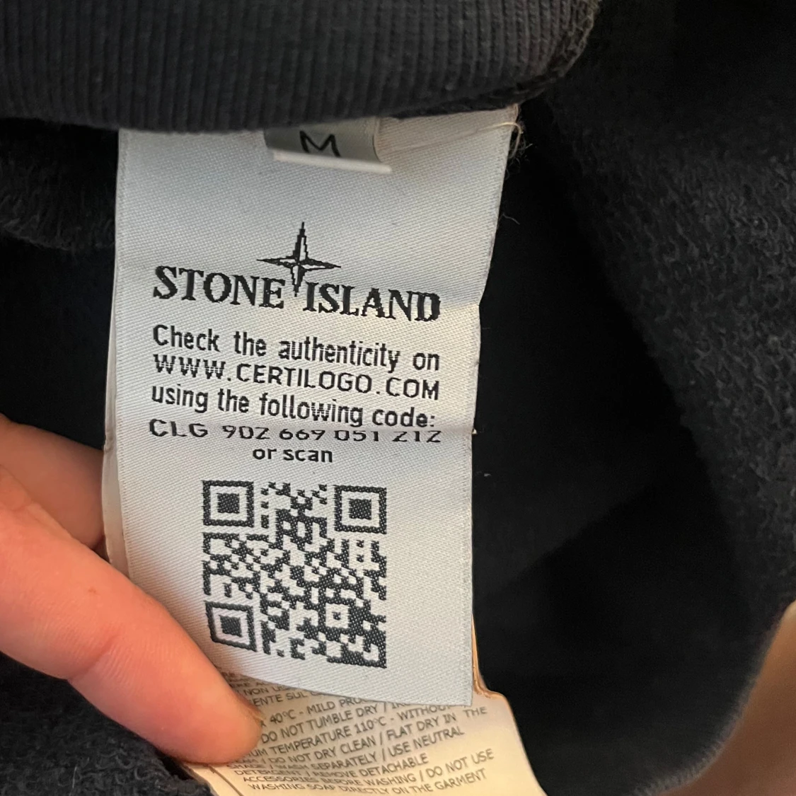 Svart sweatshirt från Stone Island M - 3