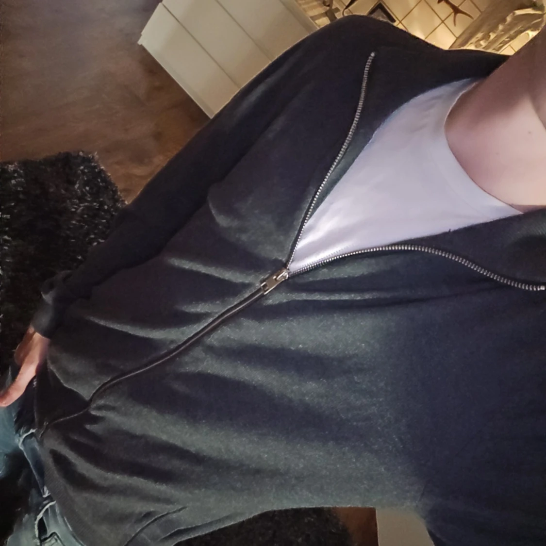 Mörk grå ziphoodie från Jack & Jones - 2