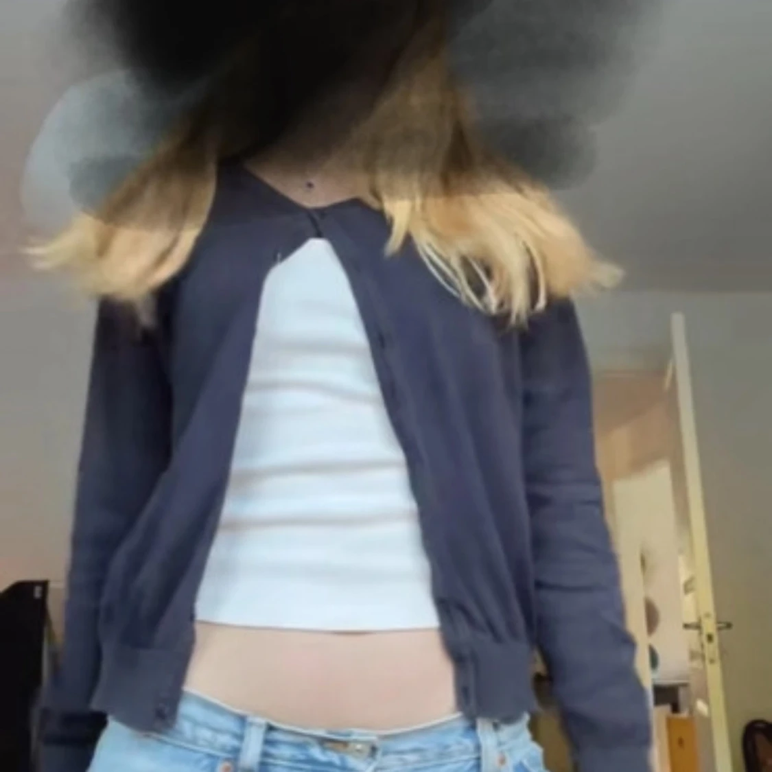 Mörkblå kofta från H&M BASIC - 2