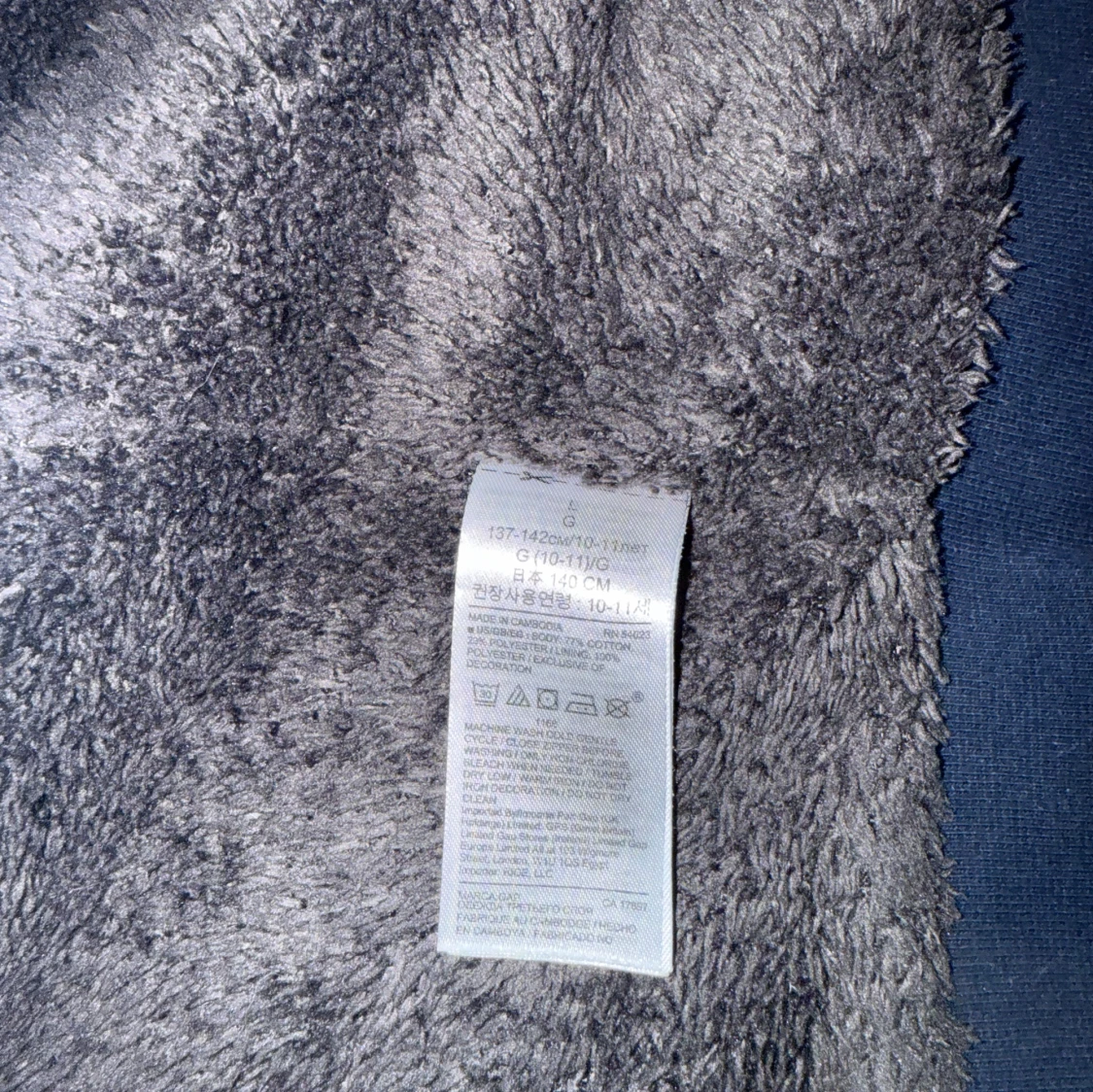 Blå och röd hoodie från GAP Kids - 3