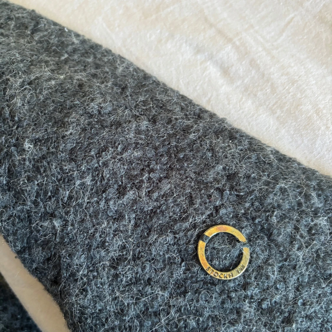 Mörkgrå stickad tröja Stockh lm - 2