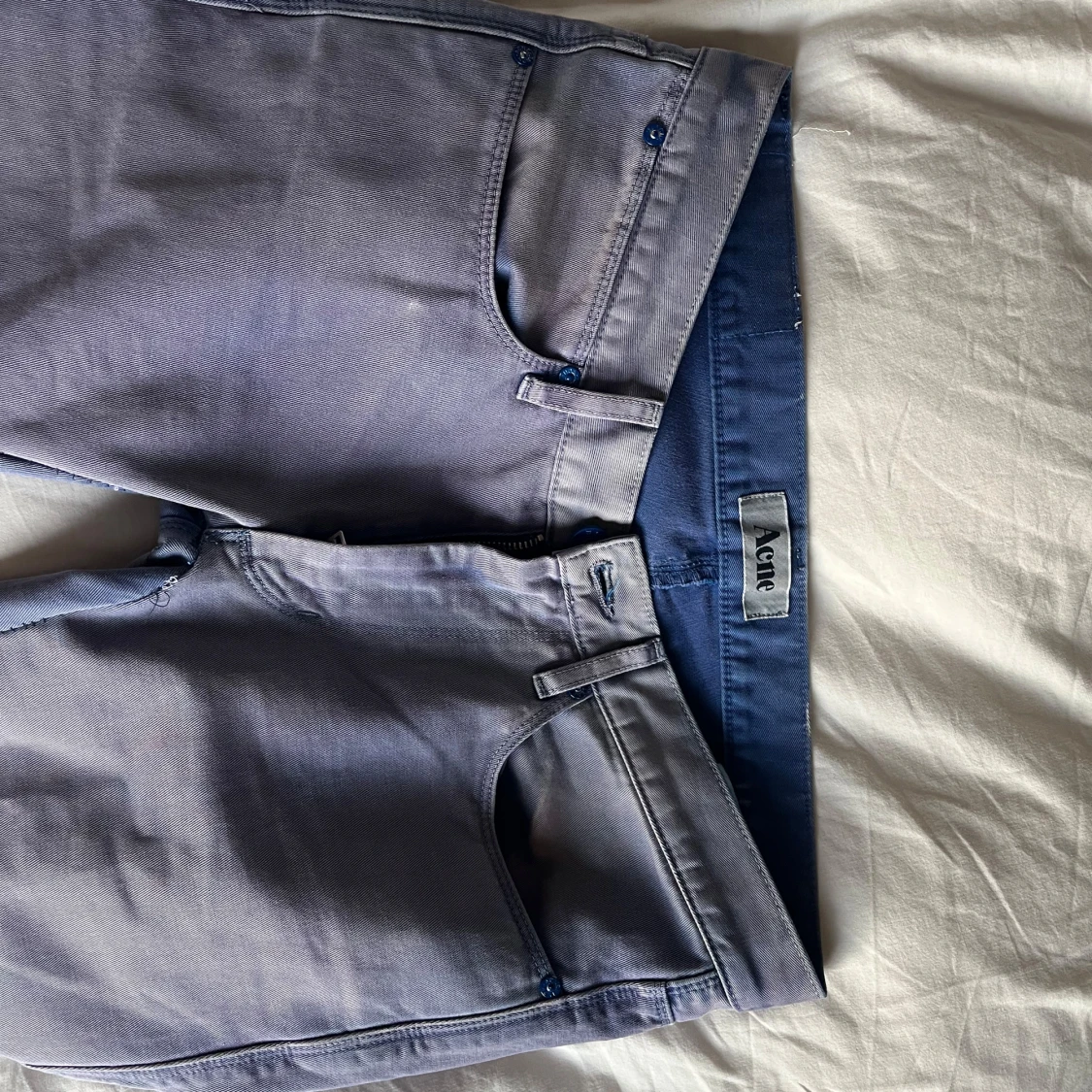 Ljuslila raka jeans från Acne - 1