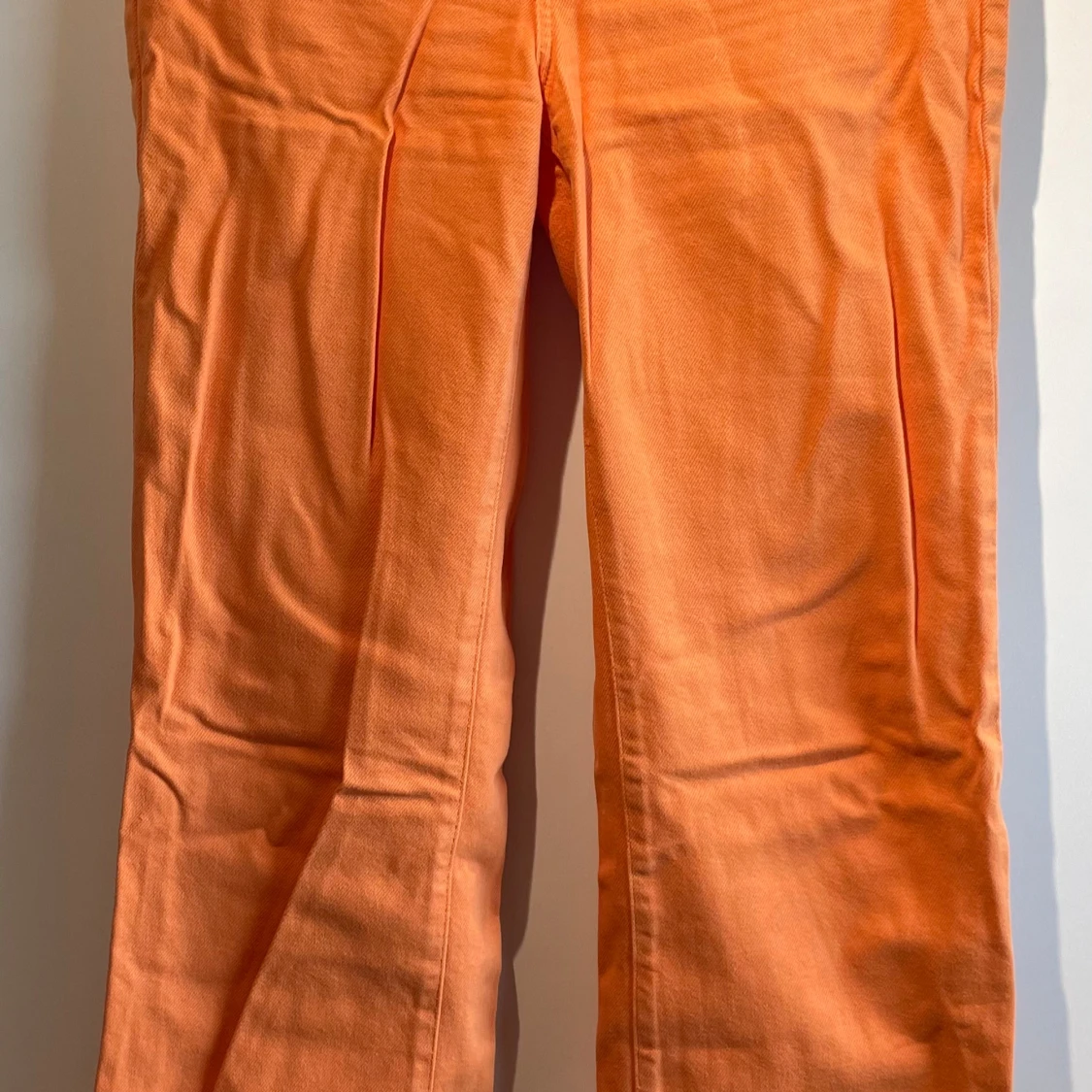 Orange wide jeans, midwaist, W29 L32