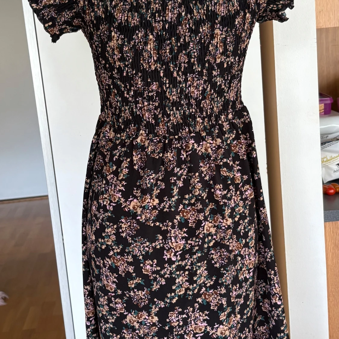 Blommig långklänning från Shein XS