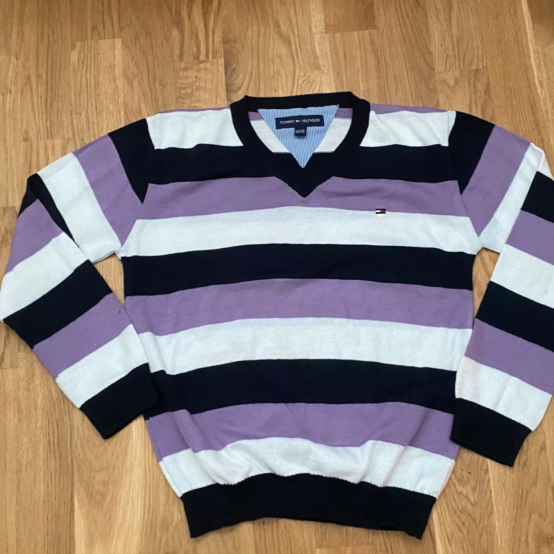 Randig stickad tröja Tommy Hilfiger