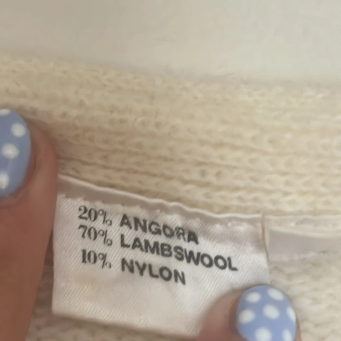 Krämvit ullkofta - 3