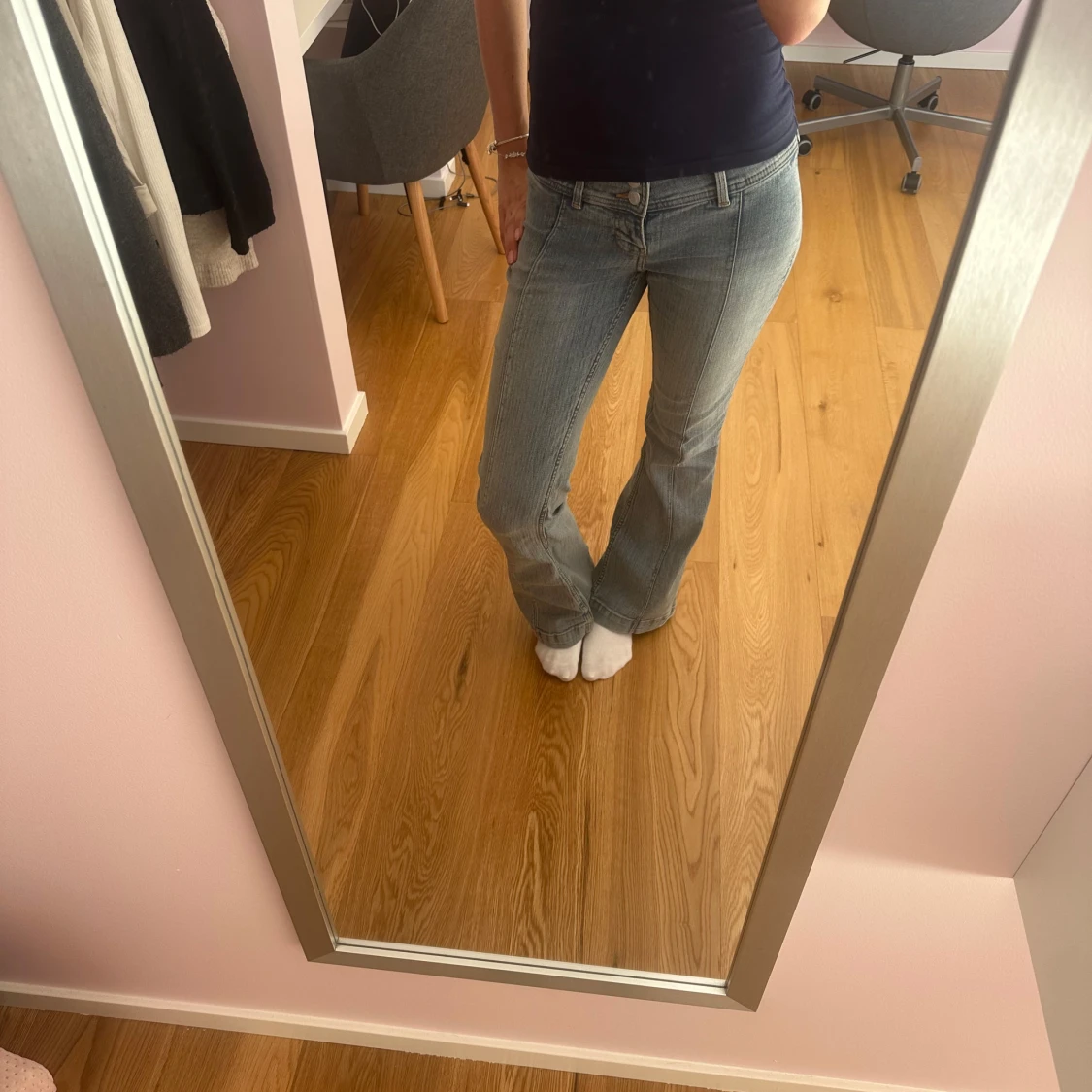 Bootcut jeans med låg midja 