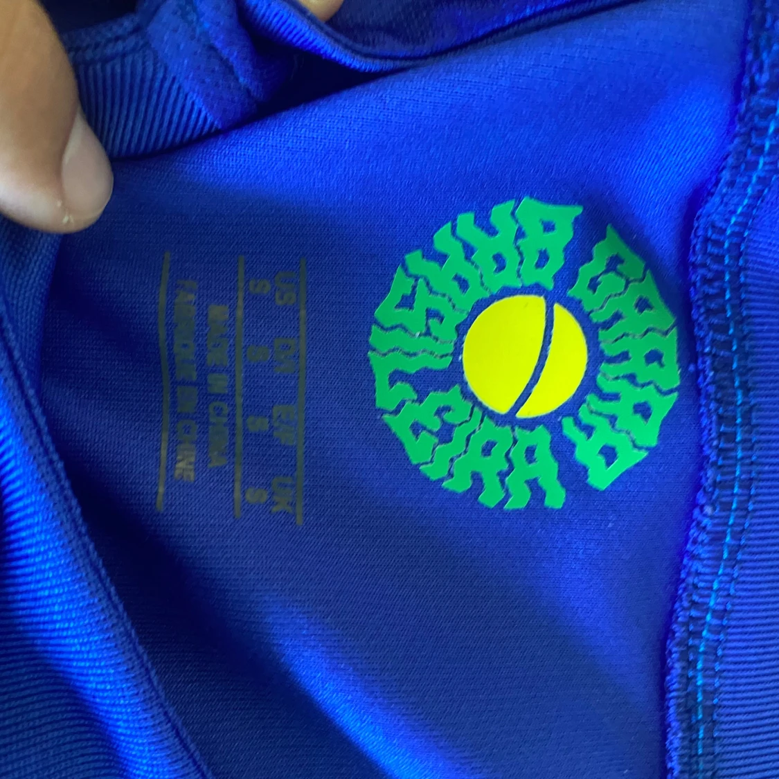 Blå Brasil fotbollströja leopardmönster - 1