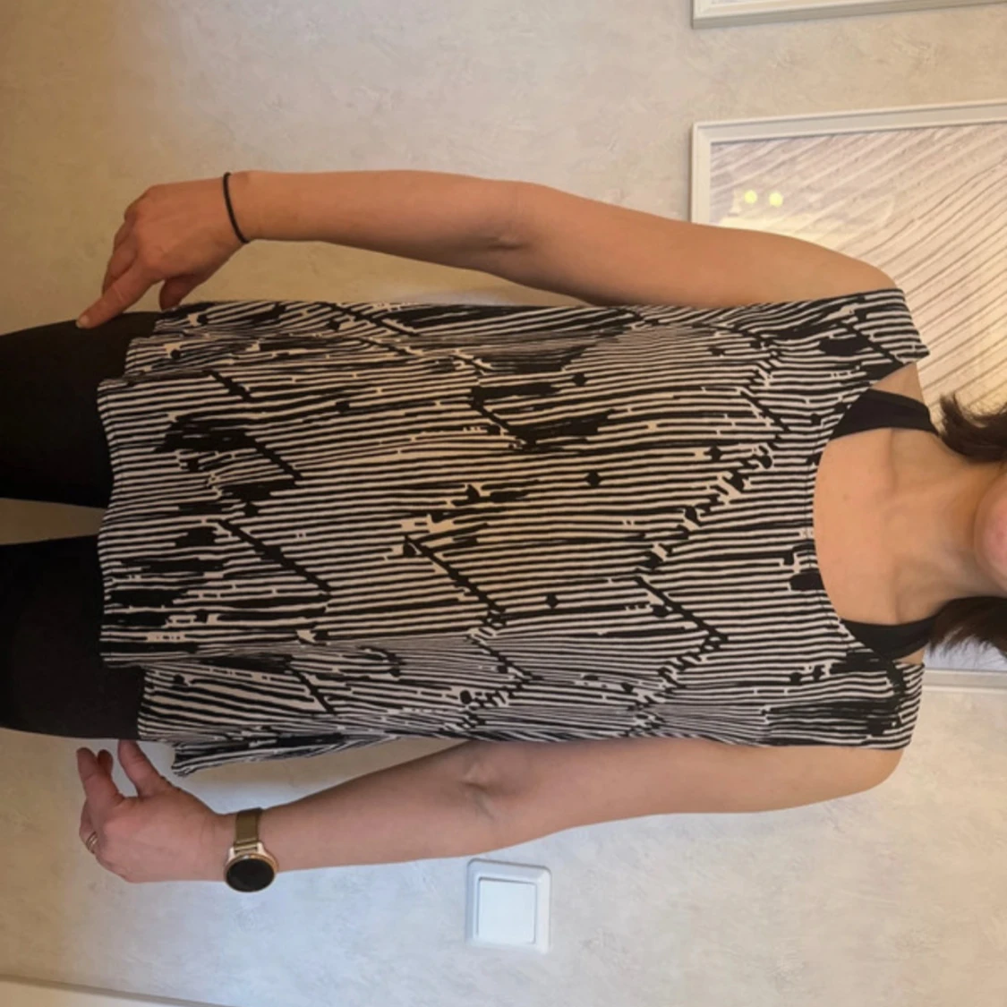 Randig ärmlös linnetopp från Lindex - 1