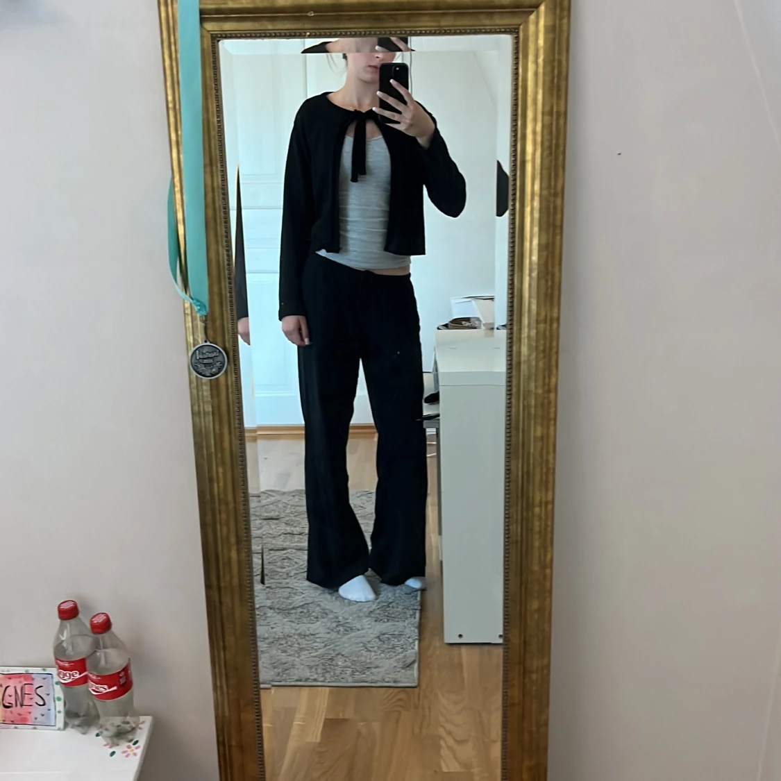 Svart kofta med knyt från 157 - 3