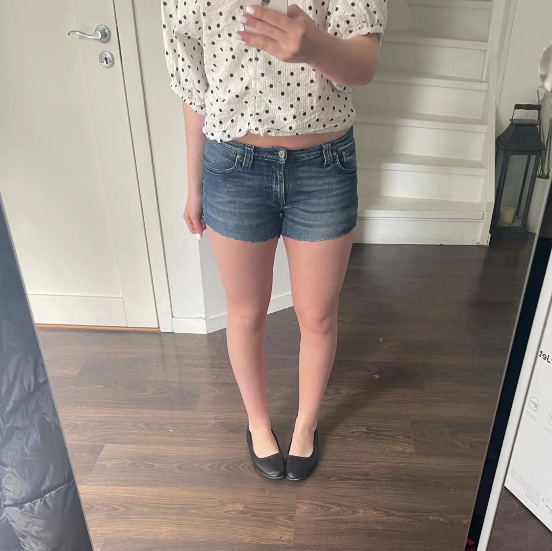 Blå jeansshorts  - 1