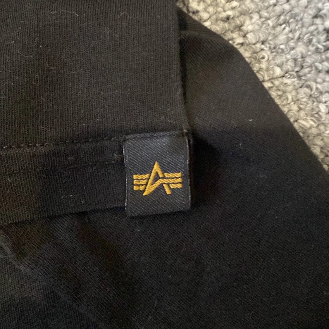 Svart Alpha Industries t-shirt med tryck - 4