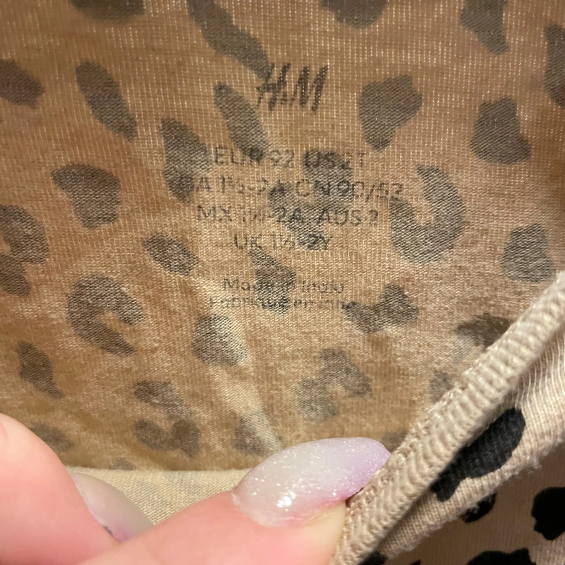 Leopardmönstrad långärmad tröja H&M - 1