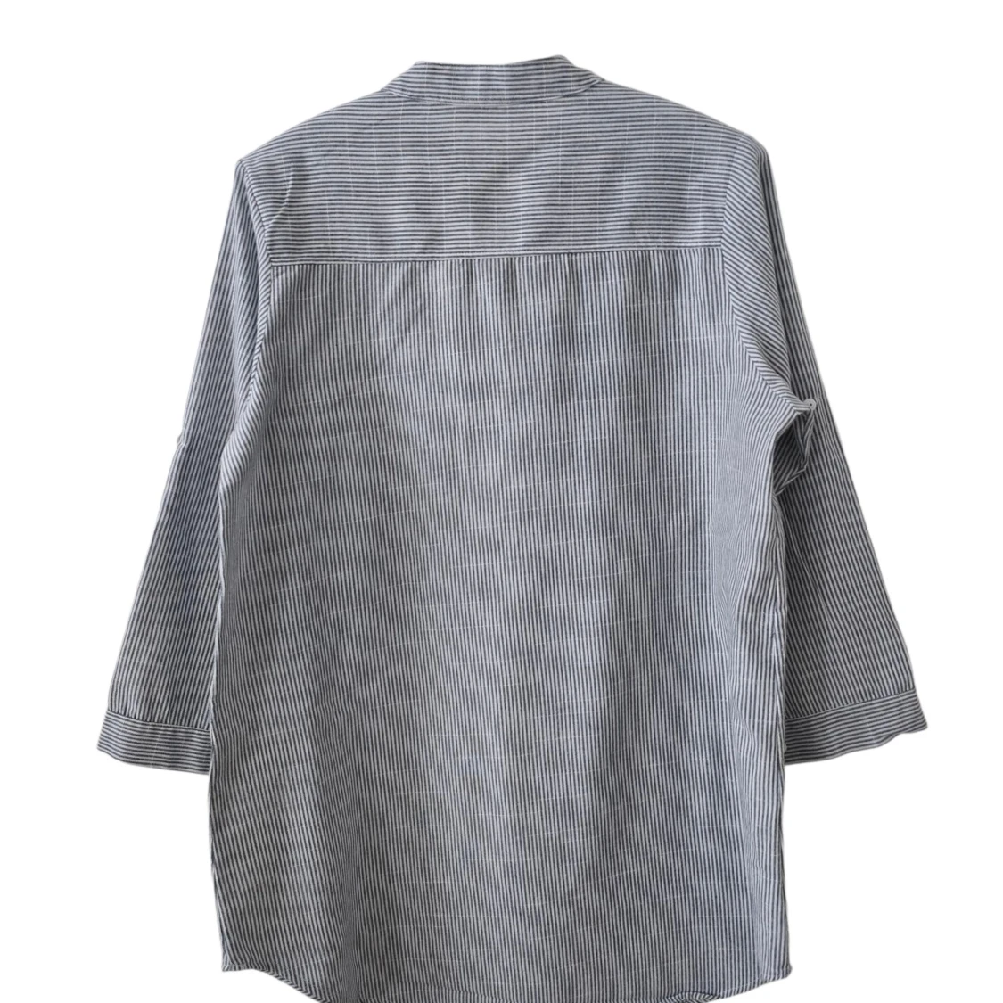 Randig henley-skjorta i bomull - 1