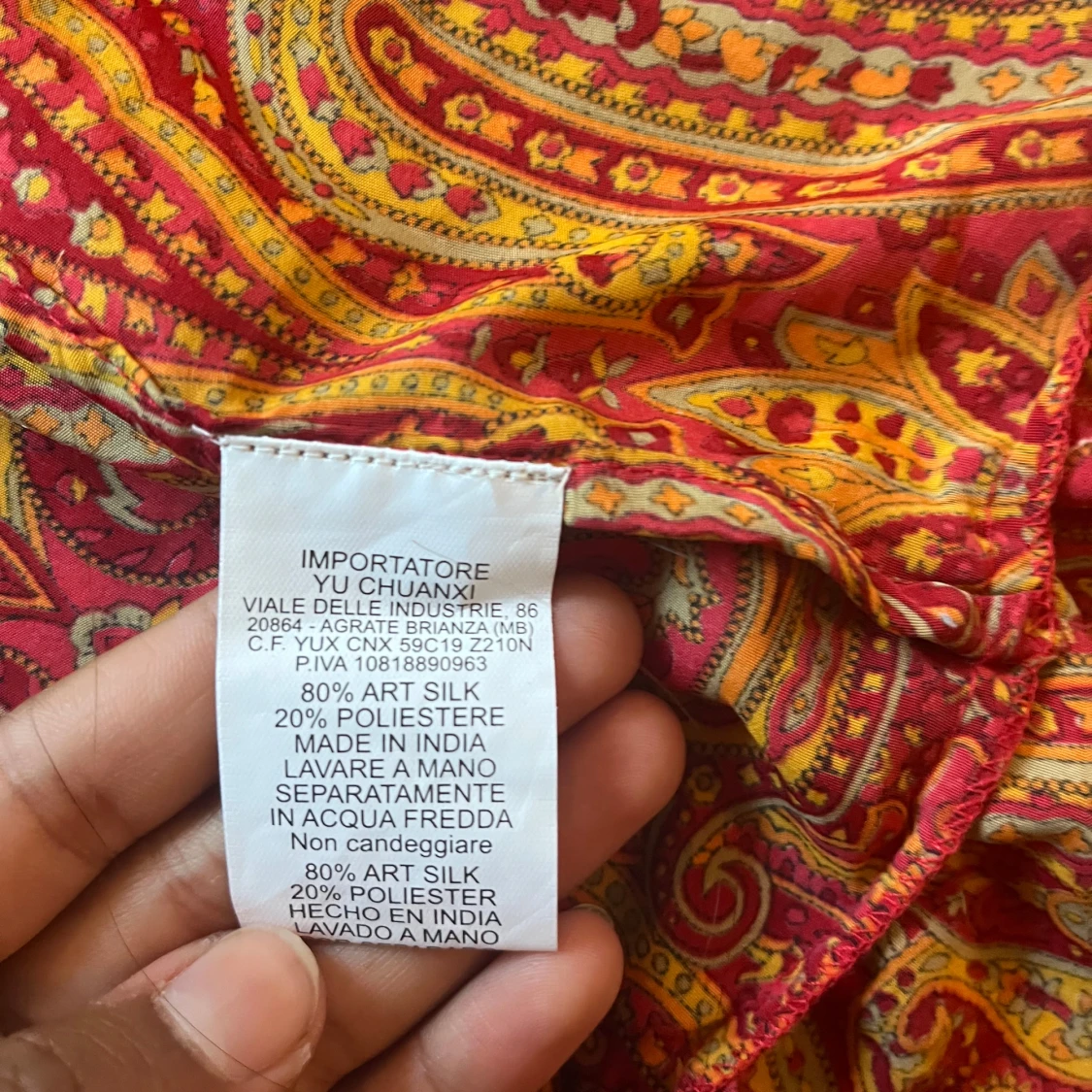 Mönstrad långklänning - 4