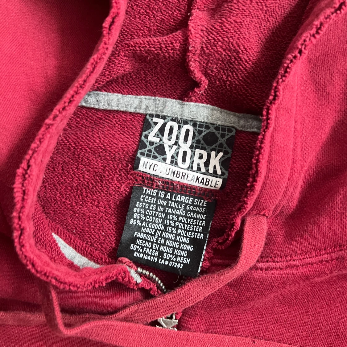 Bordeaux hoodie från Zoo York - 1