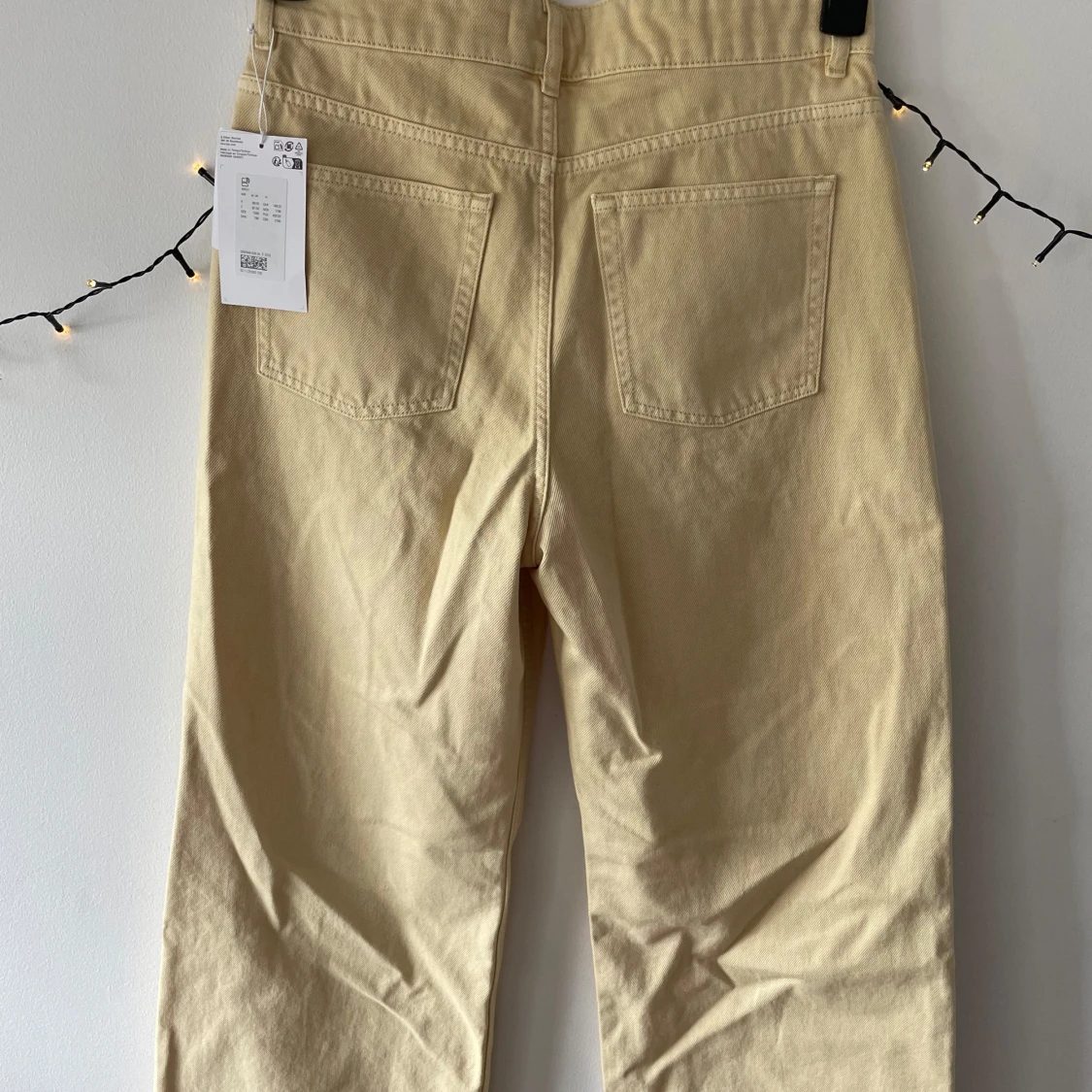 Beige wide jeans från H&M - 2