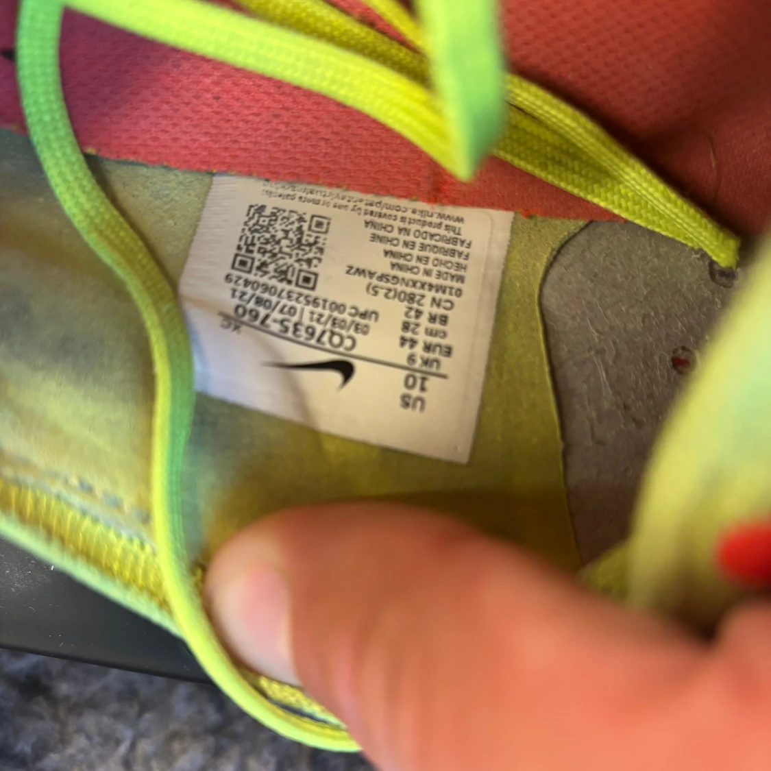 Nike Mercurial fotbollsskor gul/röd storlek 44 - 3