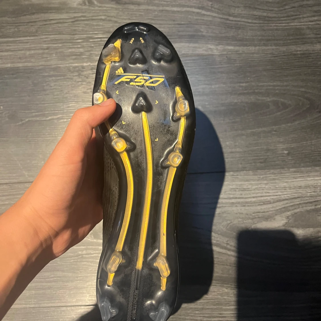 ADIDAS F50 ELITE FG DARK SPARK - SVART/SILVER/GULD - 3